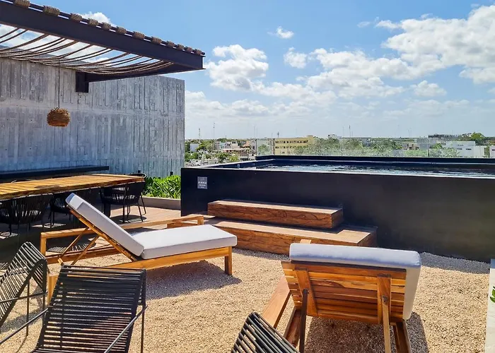 Aparthotel Iik By Groovy Stays- A Hip Condo-hotel With Wifi, Rooftop, Pool, Sleeps 6 Tulum