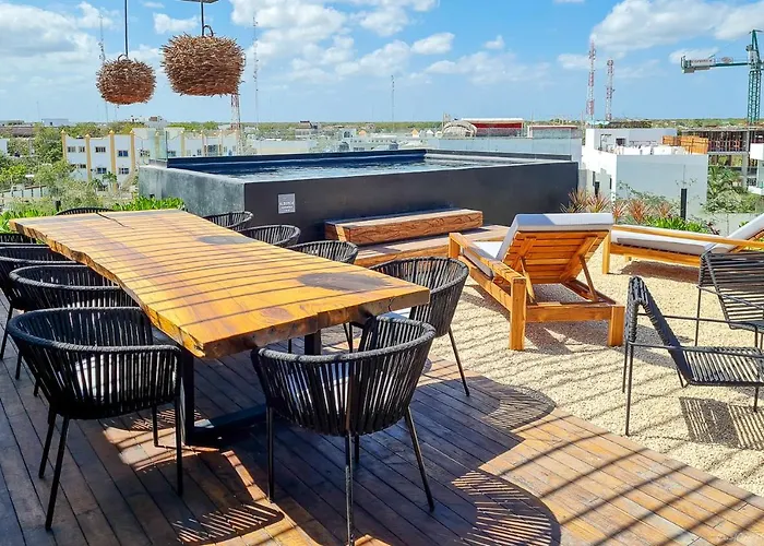 Iik By Groovy Stays- A Hip Condo-hotel With Wifi, Rooftop, Pool, Sleeps 6 Aparthotel Tulum
